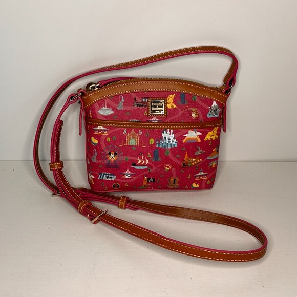 Dooney & Bourke Disney Park Life Attraction Graphic Pink Crossbody Bag - Picture 5 of 10